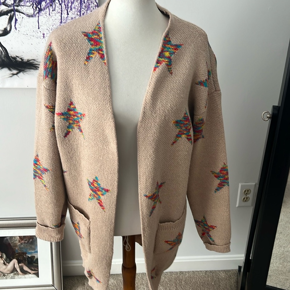 XL sweater with stars